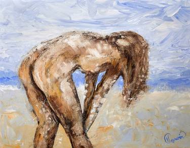 Original Expressionism Nude Paintings by Claus Gawin
