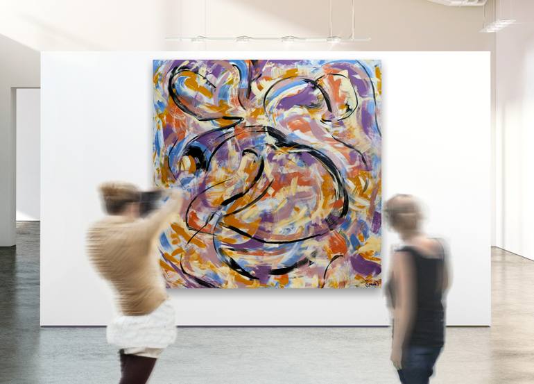 Original Abstract Expressionism Abstract Painting by Claus Gawin