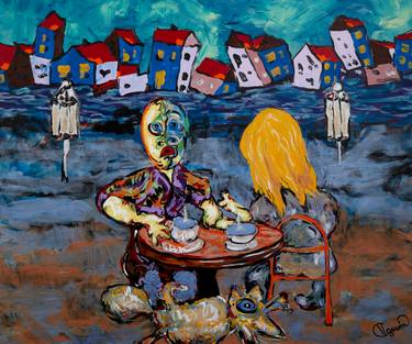 Original Abstract Expressionism Abstract Paintings by Claus Gawin