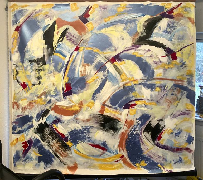 Original Abstract Painting by Claus Gawin