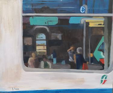 Print of Train Paintings by Danila Pasini