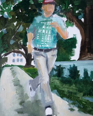 Run, Forrest! Painting by Danila Pasini | Saatchi Art