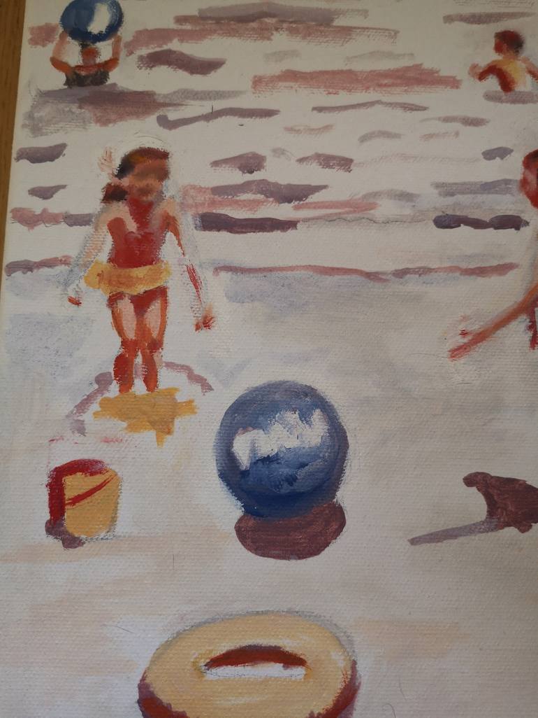 Original Beach Painting by Danila Pasini