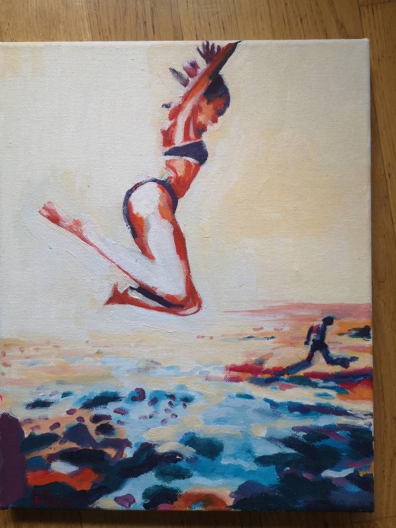 Original Beach Painting by Danila Pasini