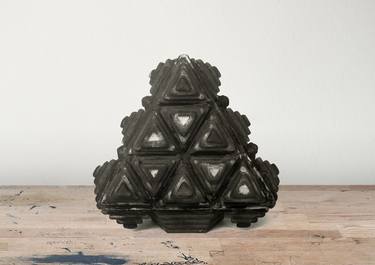 Original Conceptual Geometric Sculpture by Ricardas Blazukas