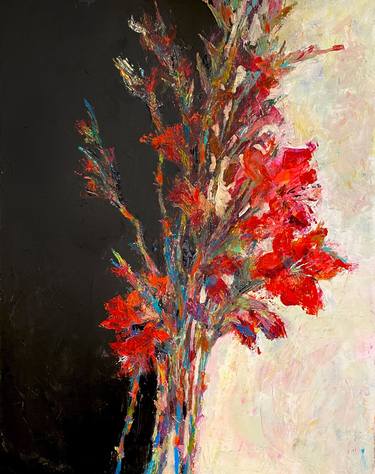 Original Floral Painting by Masha Brzhezinskaya