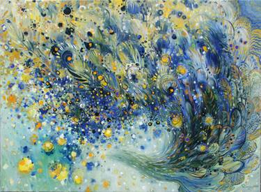 Original Abstract Expressionism Fantasy Paintings by Rima Azatyan