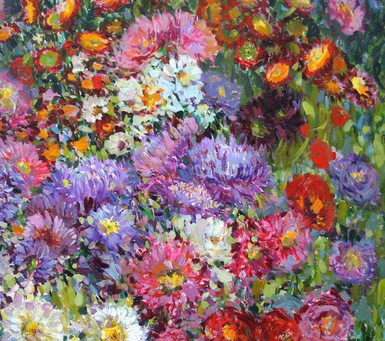 Original decorative art Floral Painting by Rima Azatyan