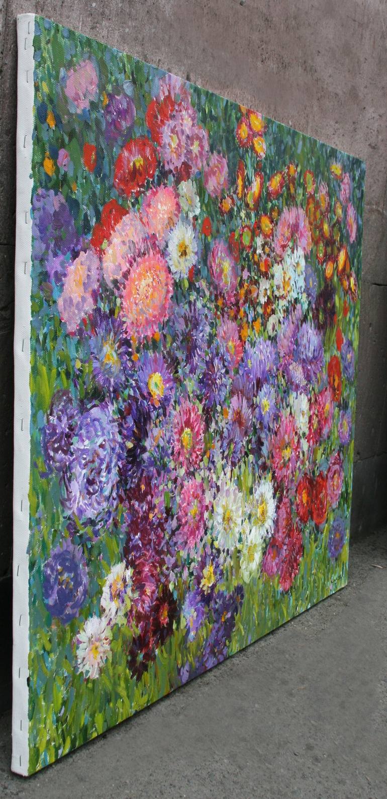 Original decorative art Floral Painting by Rima Azatyan