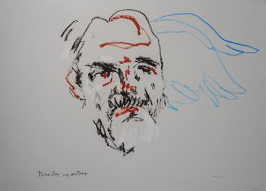 Original Expressionism Classical mythology Drawings by Simon Kogan