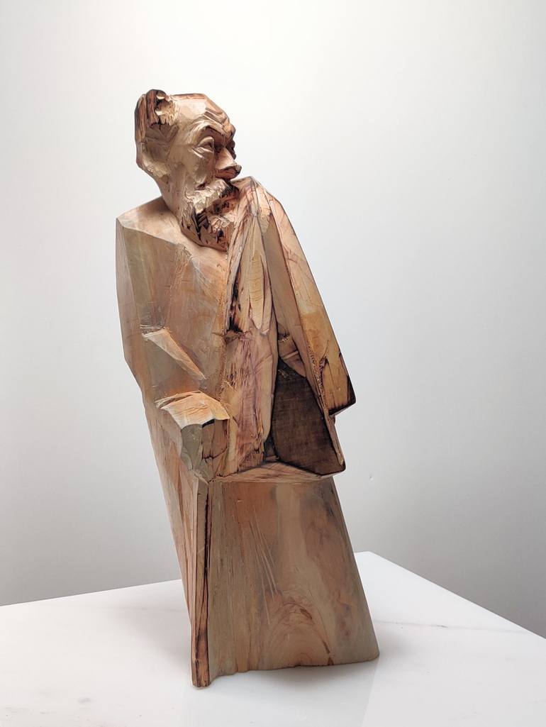 Original Figurative Portrait Sculpture by Simon Kogan