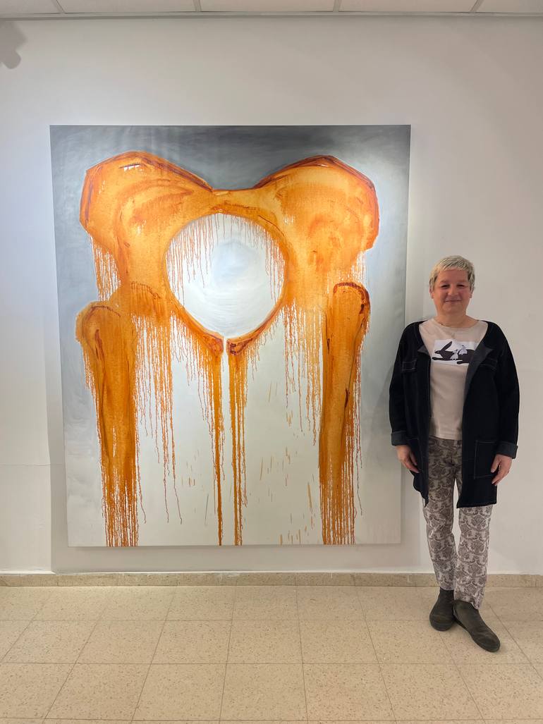 Original Conceptual Abstract Painting by Hila Laiser Beja