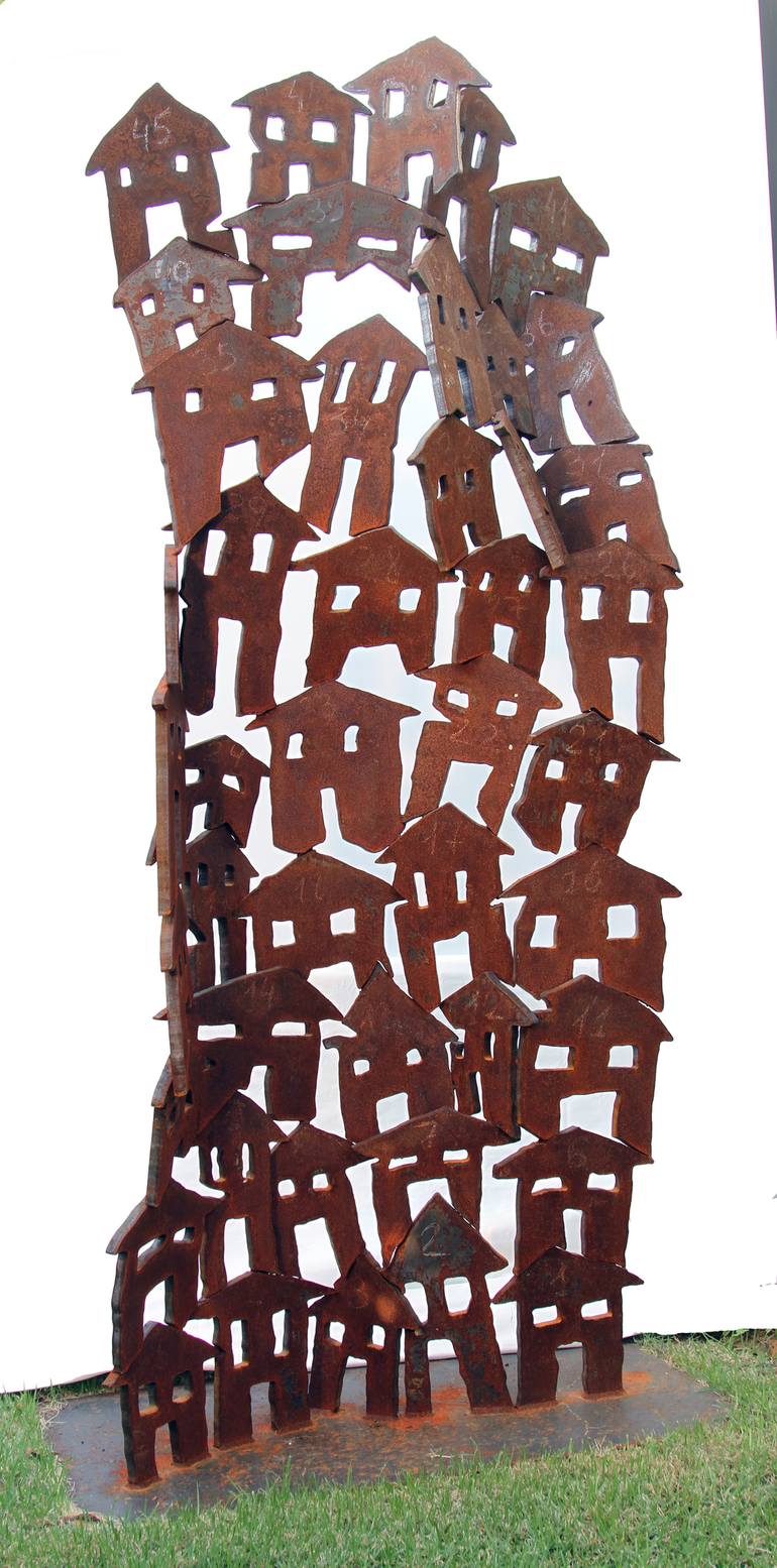 Original Cubism Abstract Sculpture by Hila Laiser Beja