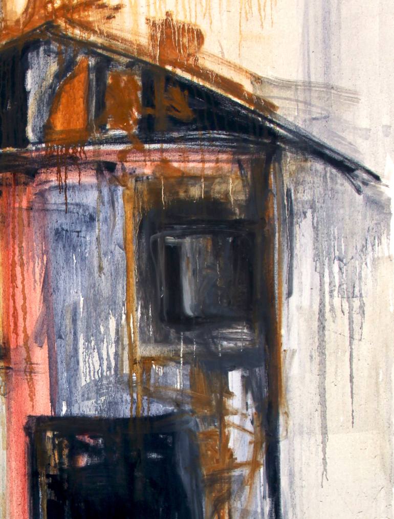 Original Abstract Expressionism Architecture Painting by Hila Laiser Beja