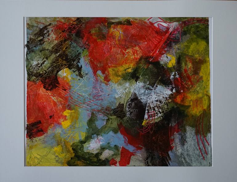 Original Abstract Expressionism Abstract Painting by Anja Stemmer