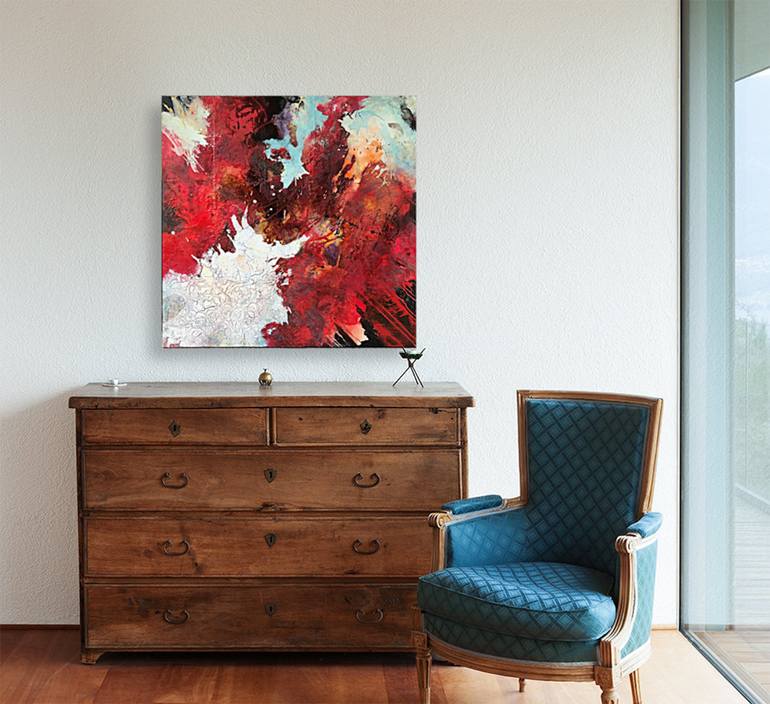 Original Abstract Expressionism Abstract Painting by Anja Stemmer