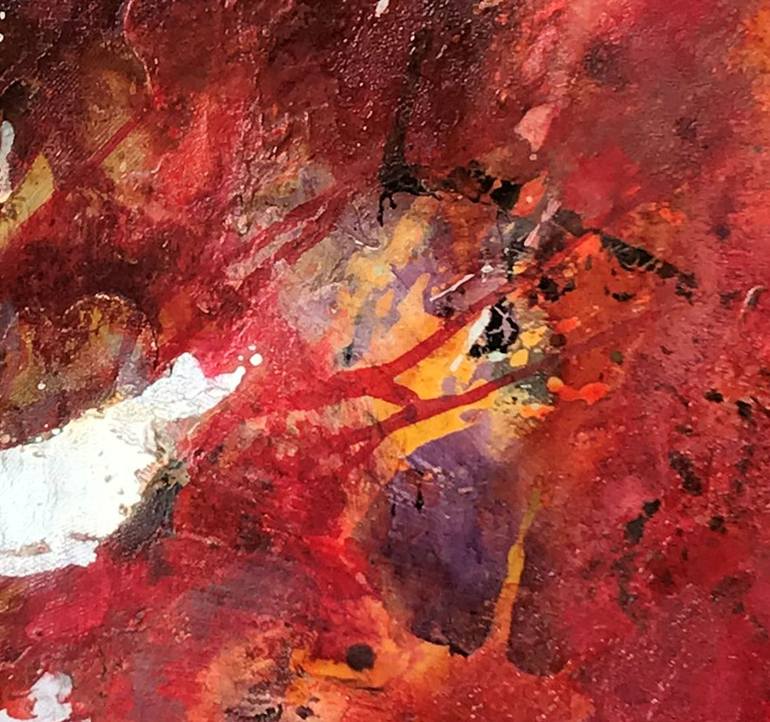 Original Abstract Expressionism Abstract Painting by Anja Stemmer