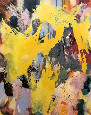 Original Abstract Expressionism Abstract Paintings by Anja Stemmer
