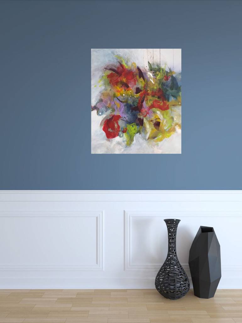 Original Floral Painting by Anja Stemmer