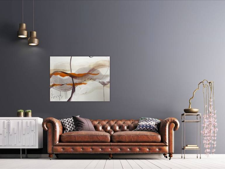 Original Abstract Expressionism Abstract Painting by Anja Stemmer