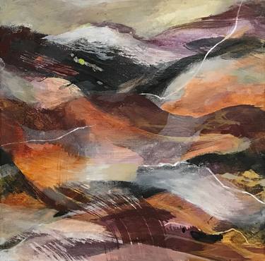 Original Abstract Expressionism Abstract Painting by Anja Stemmer