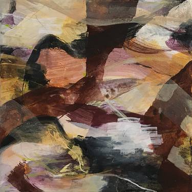 Original Abstract Expressionism Abstract Painting by Anja Stemmer
