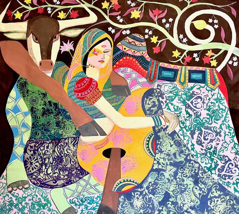Original Abstract Expressionism World Culture Paintings by Siddharth Katragadda