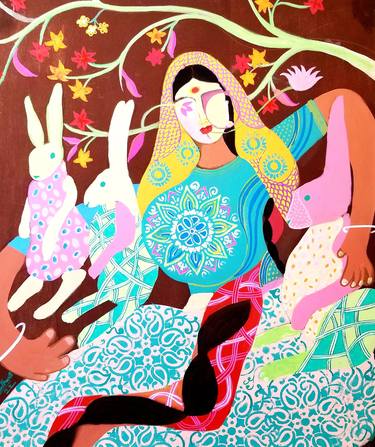 Original Abstract Expressionism World Culture Paintings by Siddharth Katragadda