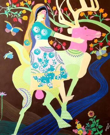 Sita rides the Deer II thumb