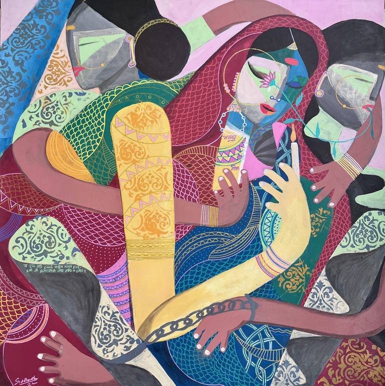 Original Abstract Expressionism World Culture Paintings by Siddharth Katragadda