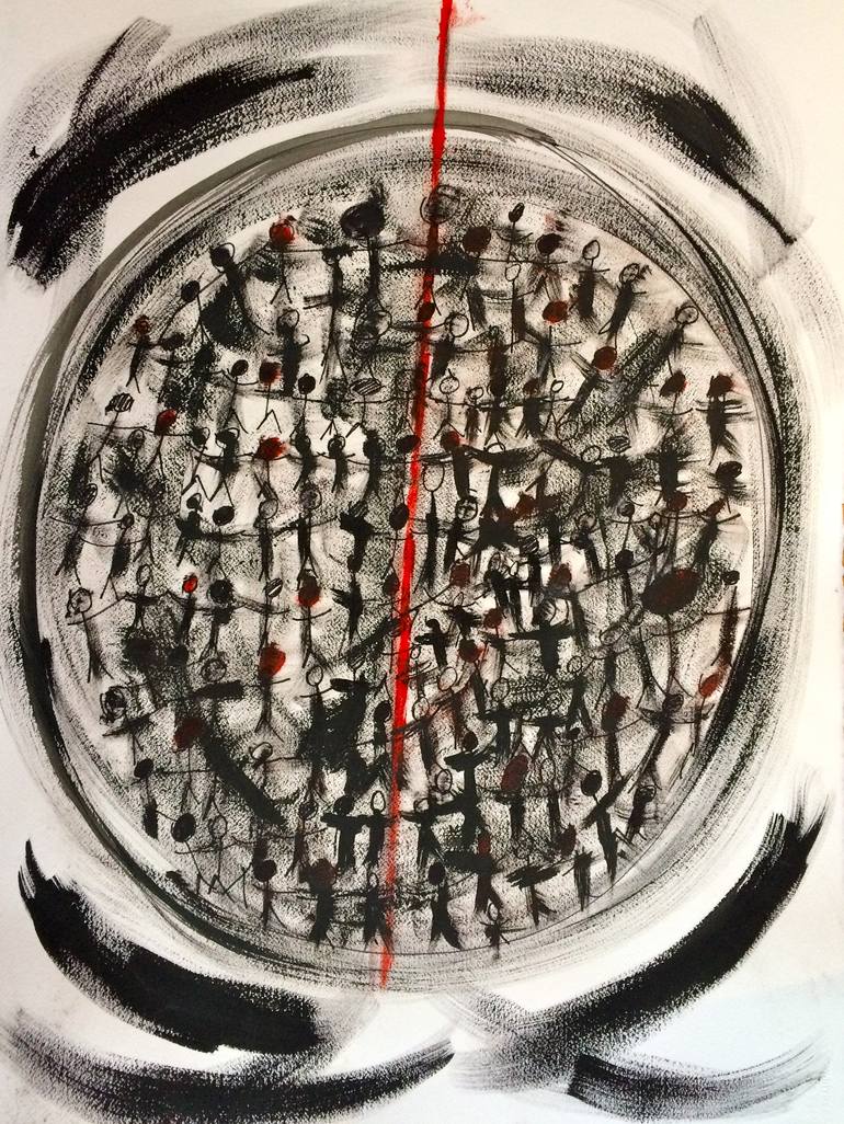 Oval Plein- fig 5 Painting by Frederique Feder | Saatchi Art