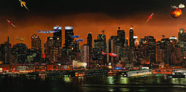 Print of Cities Paintings by Art pusher