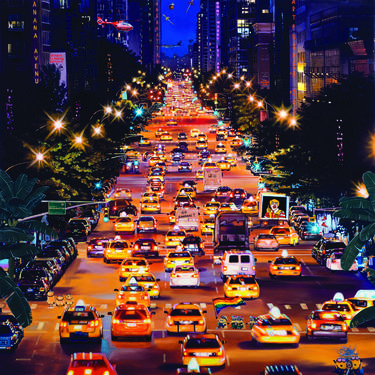 Print of Cities Paintings by Art pusher