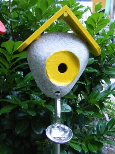 " at home - my bird " - yellow / gelb thumb