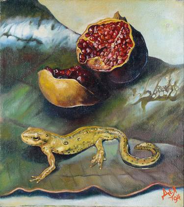 ''Salamander and pomegranate'' thumb