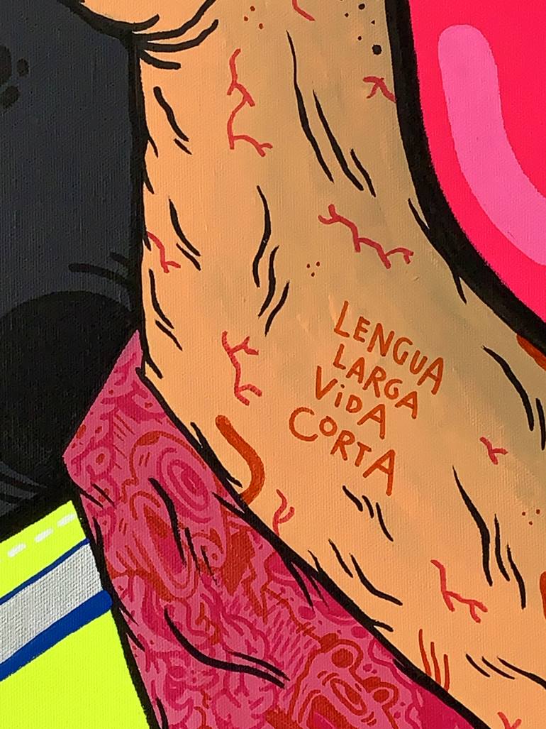 Original Street Art People Painting by Vicente Aguado