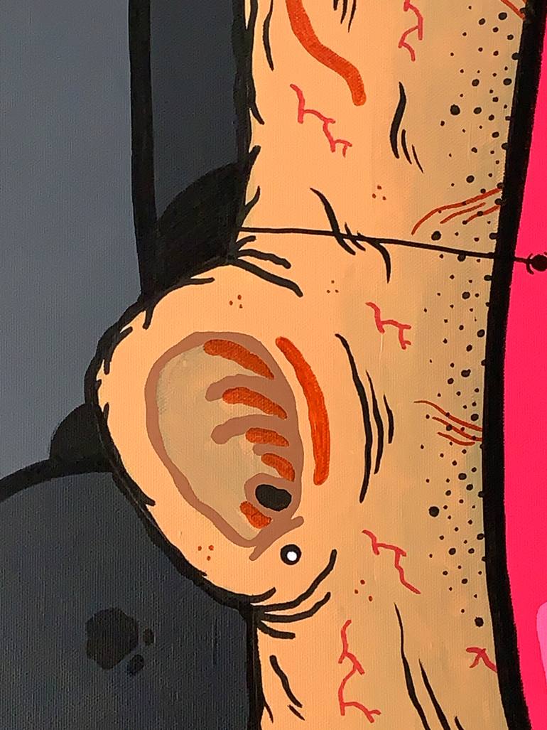 Original Street Art People Painting by Vicente Aguado