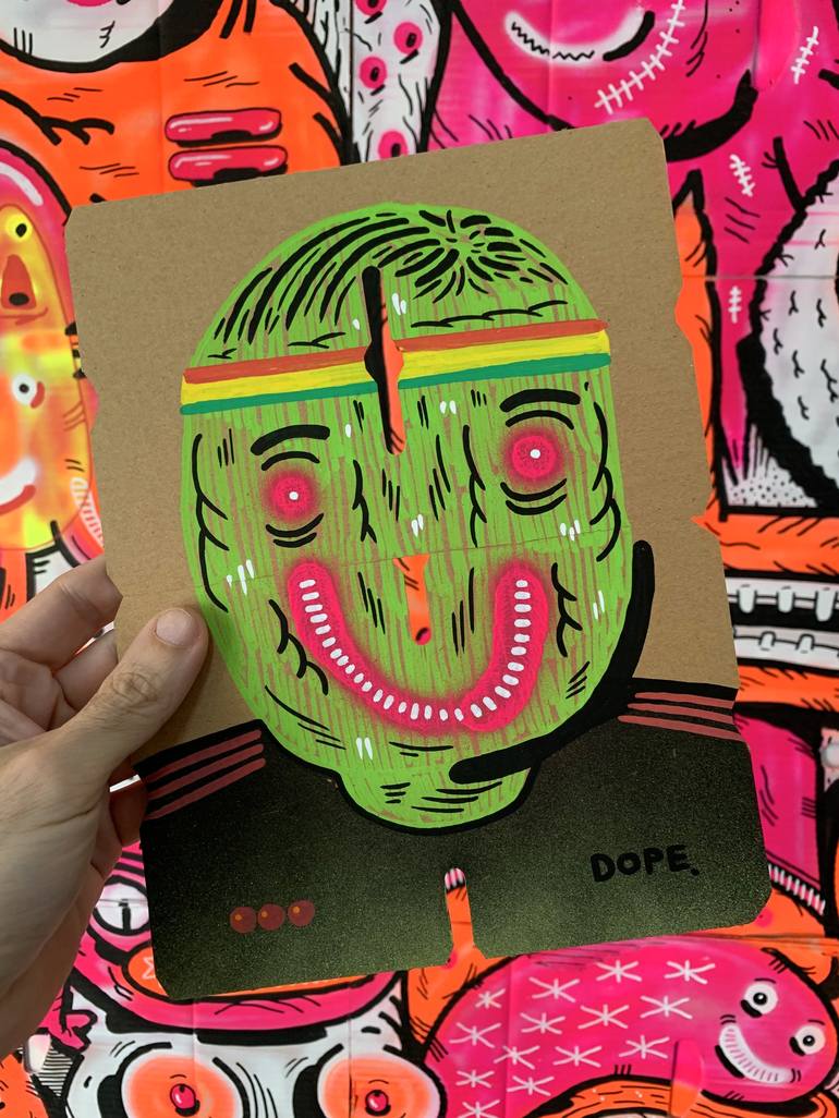 Original Street Art Pop Culture/Celebrity Painting by Vicente Aguado