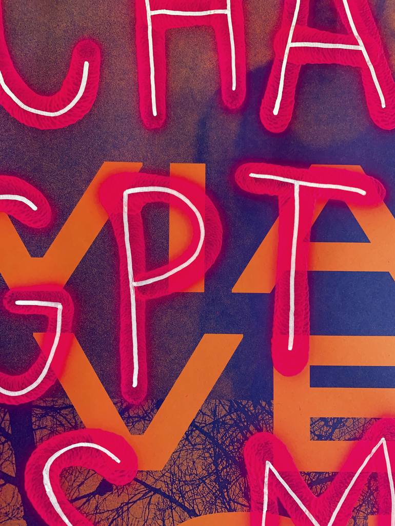 Original Conceptual Politics Painting by Vicente Aguado