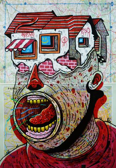 Print of Street Art Popular culture Drawings by Vicente Aguado