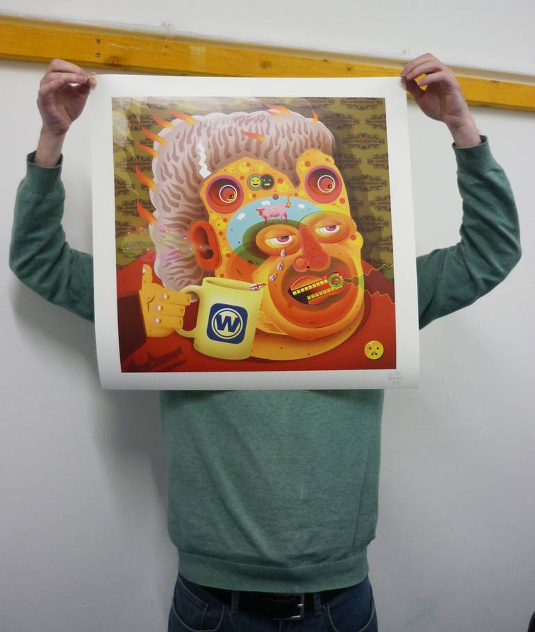 Original Portraiture Pop Culture/Celebrity Printmaking by Vicente Aguado