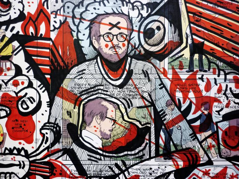Original Street Art Pop Culture/Celebrity Drawing by Vicente Aguado
