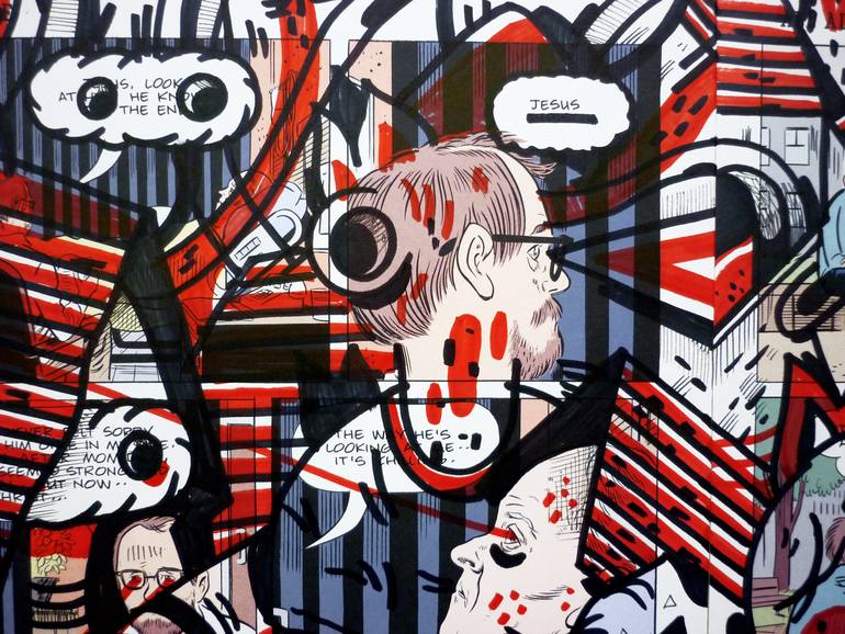 Original Street Art Pop Culture/Celebrity Drawing by Vicente Aguado