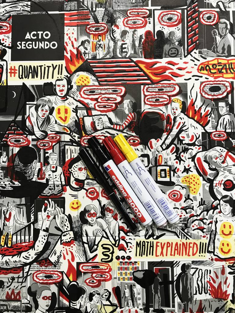 Original Street Art Popular culture Drawing by Vicente Aguado