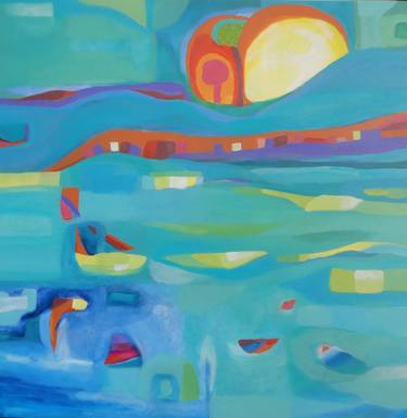 Print of Abstract Boat Paintings by Irene Guerriero