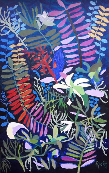 Print of Figurative Floral Paintings by Irene Guerriero