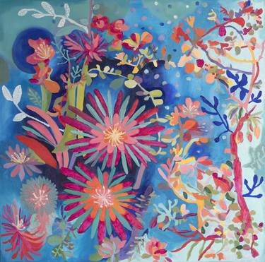 Print of Abstract Floral Paintings by Irene Guerriero