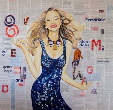 Original Pop Art Women Paintings by Katarina Radenkovic