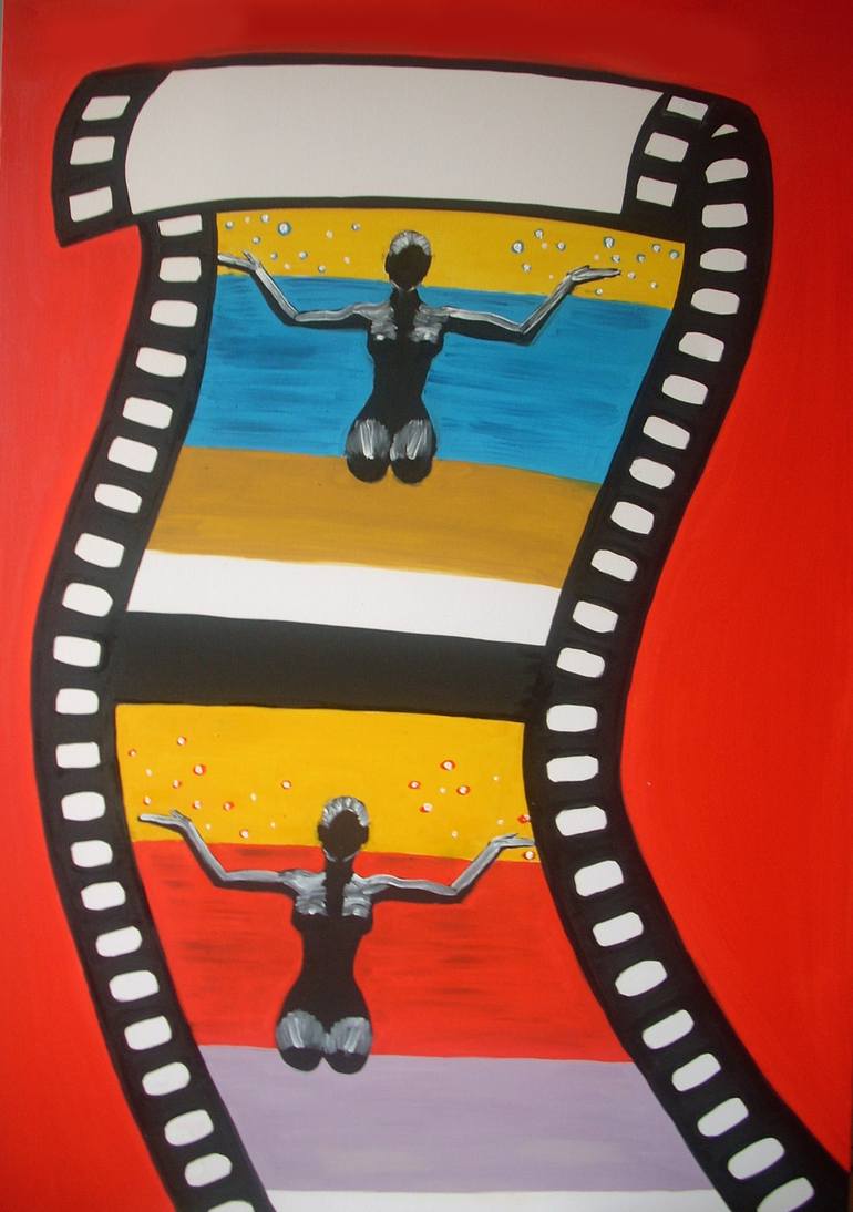 Original Pop CultureCelebrity Painting by Katarina Radenkovic  Pop Art Art on Canvas  mouvie