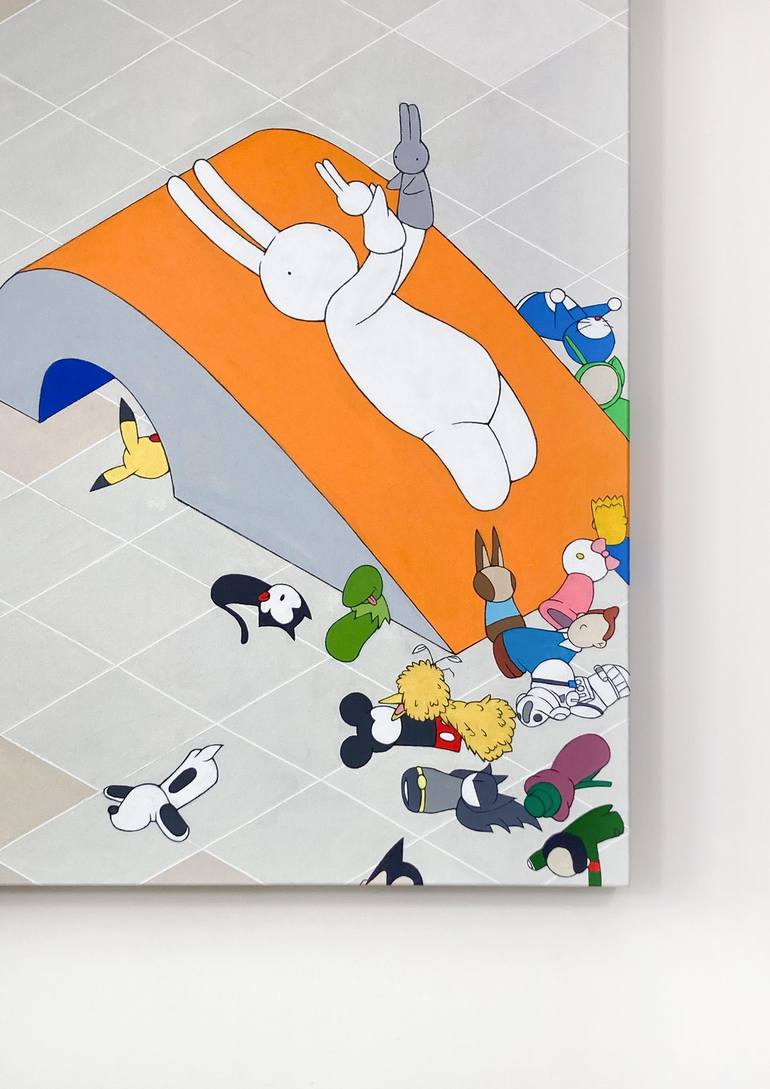 Original Contemporary Comics Painting by Mr Clement